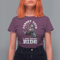 Dirt Bike Boys T Shirt For Women Funny Forgive Toys I Just Wanna Ride Motocross Rider - Wonder Print Shop