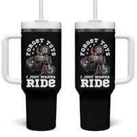 Dirt Bike Boys Tumbler With Handle Funny Forgive Toys I Just Wanna Ride Motocross Rider - Wonder Print Shop