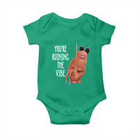 Funny Marcus Baby Onesie You Are Ruining The Vibe Worm Meme - Wonder Print Shop