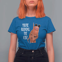 Funny Marcus T Shirt For Women You Are Ruining The Vibe Worm Meme - Wonder Print Shop