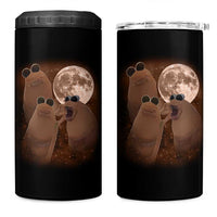Three Marcus The Worm Moon 4 in 1 Can Cooler Tumbler Funny Weird Cursed Meme - Wonder Print Shop