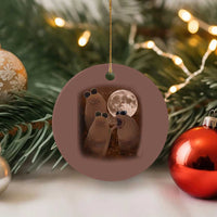 Three Marcus The Worm Moon Ceramic Ornament Funny Weird Cursed Meme - Wonder Print Shop