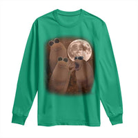 Three Marcus The Worm Moon Long Sleeve Shirt Funny Weird Cursed Meme - Wonder Print Shop