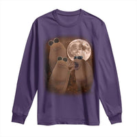 Three Marcus The Worm Moon Long Sleeve Shirt Funny Weird Cursed Meme - Wonder Print Shop