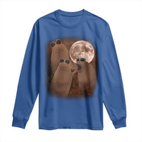 Three Marcus The Worm Moon Long Sleeve Shirt Funny Weird Cursed Meme - Wonder Print Shop