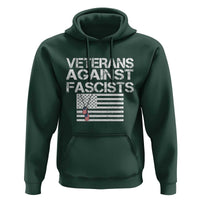Veterans Against Fascists Hoodie Patriotic Soldier Vintage American Flag Dog Tag - Wonder Print Shop