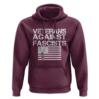 Veterans Against Fascists Hoodie Patriotic Soldier Vintage American Flag Dog Tag - Wonder Print Shop