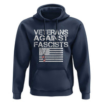 Veterans Against Fascists Hoodie Patriotic Soldier Vintage American Flag Dog Tag - Wonder Print Shop