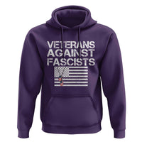 Veterans Against Fascists Hoodie Patriotic Soldier Vintage American Flag Dog Tag - Wonder Print Shop
