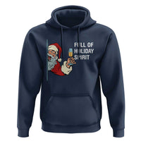 Funny Christmas Wine Hoodie Full Of Holiday Spirit Santa