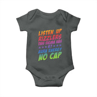 Funny Listen Up Rizzlers This Sigma Has 67 Aura Energy No Cap Baby Onesie - Wonder Print Shop