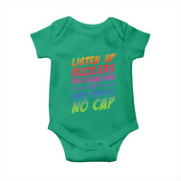 Funny Listen Up Rizzlers This Sigma Has 67 Aura Energy No Cap Baby Onesie - Wonder Print Shop