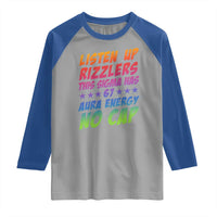 Funny Listen Up Rizzlers This Sigma Has 67 Aura Energy No Cap Raglan Shirt - Wonder Print Shop