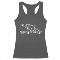 Funny Shabbat Shalom Motherfucker Racerback Tank Top Jewish Kosher - Wonder Print Shop