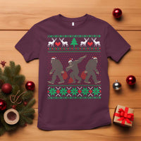Funny Santa Bigfoot Squad Christmas T Shirt - Wonder Print Shop