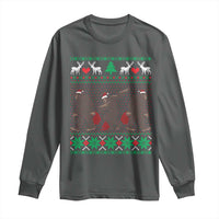 Funny Santa Bigfoot Squad Christmas Long Sleeve Shirt