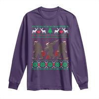 Funny Santa Bigfoot Squad Christmas Long Sleeve Shirt
