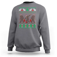 Funny Santa Bigfoot Squad Christmas Sweatshirt - Wonder Print Shop