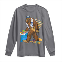 Funny Hanukkah Bigfoot Menorah David Stars Long Sleeve Shirt