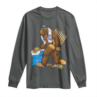 Funny Hanukkah Bigfoot Menorah David Stars Long Sleeve Shirt