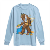 Funny Hanukkah Bigfoot Menorah David Stars Long Sleeve Shirt