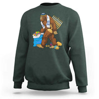Funny Hanukkah Bigfoot Menorah David Stars Sweatshirt - Wonder Print Shop