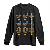 Funny Hanukkah Menorah Chanukah Jewish Holiday Long Sleeve Shirt