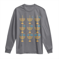 Funny Hanukkah Menorah Chanukah Jewish Holiday Long Sleeve Shirt