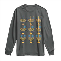 Funny Hanukkah Menorah Chanukah Jewish Holiday Long Sleeve Shirt