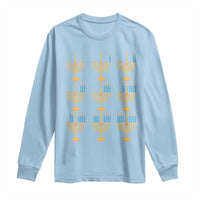 Funny Hanukkah Menorah Chanukah Jewish Holiday Long Sleeve Shirt