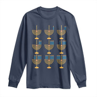 Funny Hanukkah Menorah Chanukah Jewish Holiday Long Sleeve Shirt