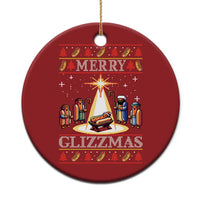 Funny Merry Glizzmas Christmas Ornament Hot Dog Xmas Nativity Scene - Wonder Print Shop