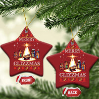 Funny Merry Glizzmas Christmas Ornament Hot Dog Xmas Nativity Scene - Wonder Print Shop