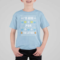 Funny Hanukkah T Shirt For Kid I'm Here For The Latkes Menorah - Wonder Print Shop