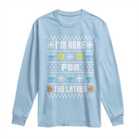 Funny Hanukkah Long Sleeve Shirt I'm Here For The Latkes Menorah