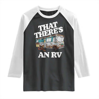 Funny Christmas Movie Raglan Shirt That There's An RV Led Lights Camping Motorhome - Wonder Print Shop