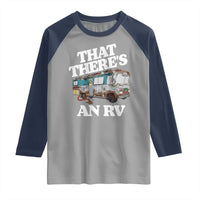 Funny Christmas Movie Raglan Shirt That There's An RV Led Lights Camping Motorhome - Wonder Print Shop