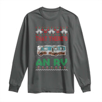Funny Christmas Movie Long Sleeve Shirt That There's An RV Camping Motorhome Bell