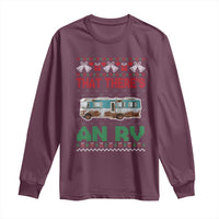 Funny Christmas Movie Long Sleeve Shirt That There's An RV Camping Motorhome Bell