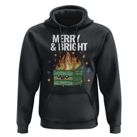 Funny Lil Fire Dumpster Christmas Hoodie Merry And Bright Xmas Led Lights