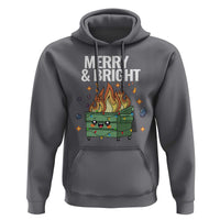 Funny Lil Fire Dumpster Christmas Hoodie Merry And Bright Xmas Led Lights