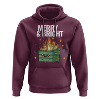 Funny Lil Fire Dumpster Christmas Hoodie Merry And Bright Xmas Led Lights