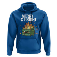 Funny Lil Fire Dumpster Christmas Hoodie Merry And Bright Xmas Led Lights
