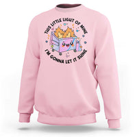 Funny Holo Lil Fire Dumpster Sweatshirt This Little Light Of Mine I'm Gonna Let It Shine - Wonder Print Shop