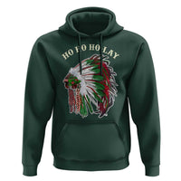 Funny Christmas Native American Hoodie Ho Ho Ho Lay Vintage War Bonnet