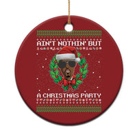 Funny Diddy Ain't Nothin' But A Xmas Party Christmas Ornament - Wonder Print Shop