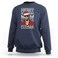 Funny Dirty Santa Diddy Merry Fitmas Sweatshirt - Wonder Print Shop