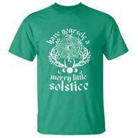 Yule Pagan T Shirt Have Yourself A Merry Little Solstice Vintage Pentagram - Wonder Print Shop