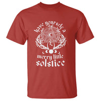 Yule Pagan T Shirt Have Yourself A Merry Little Solstice Vintage Pentagram - Wonder Print Shop