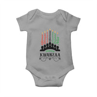 Happy Kwanzaa The 7 Principles African Nguzo Saba Kinara Candles Baby Onesie